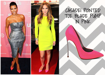Look for Less: Casadei Pointed Toe Blade Pump